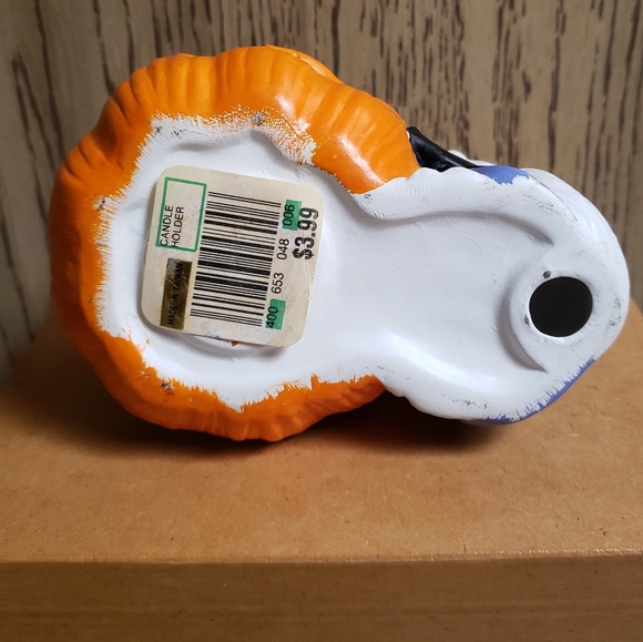 Vintage 90s Halloween Cute Witch Cat Kitty Mouse Pumpkin Tea Light Candle Holder - Picture 11 of 16